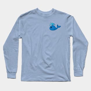 Cute Blue Whale Long Sleeve T-Shirt